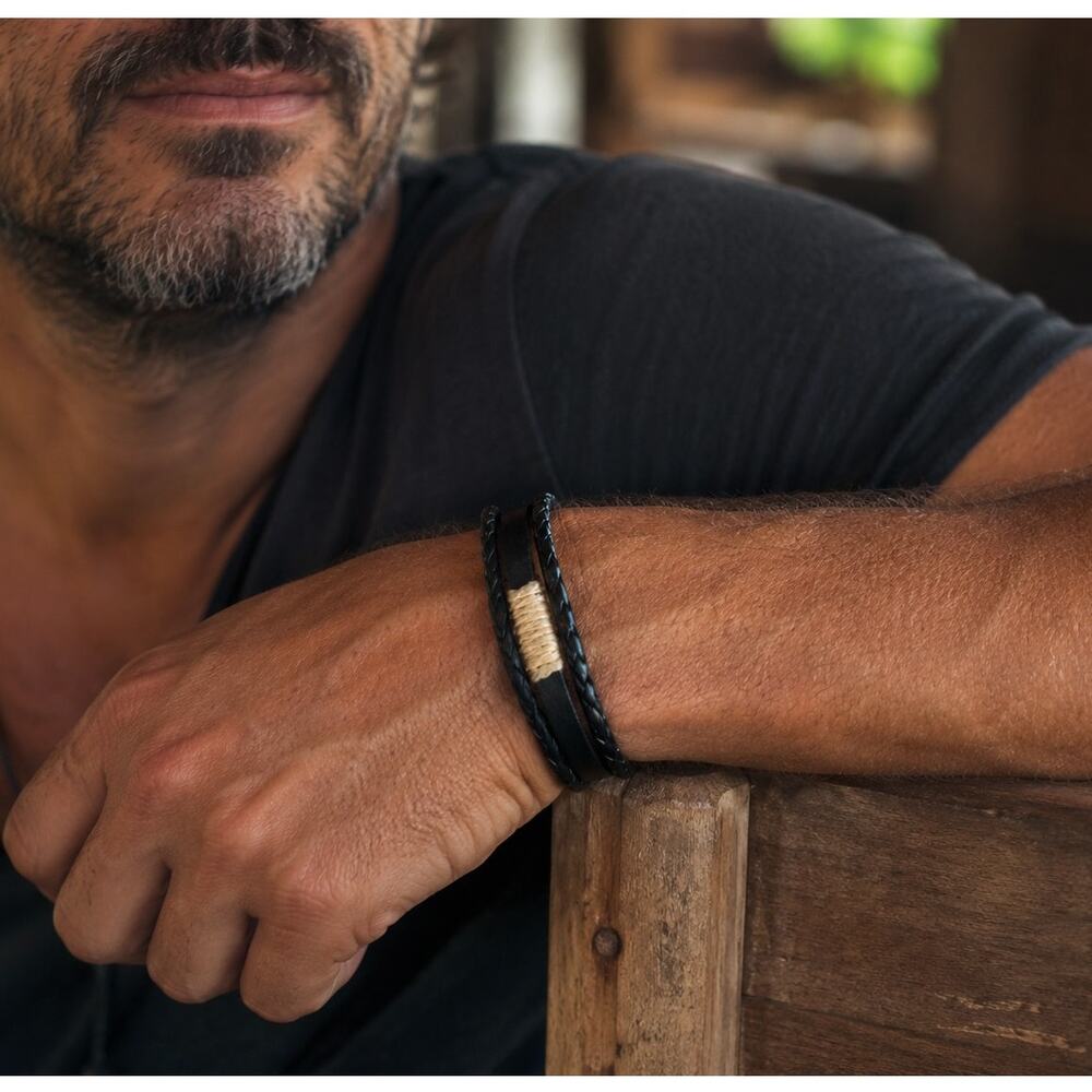 Handmade Brazilian Braided Leather Bracelet